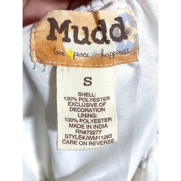 Mudd Blue Ombre Tube Dress S Boho Cottagecore Crochet Sheer Lined Feminine Y2K - Picture 6 of 7